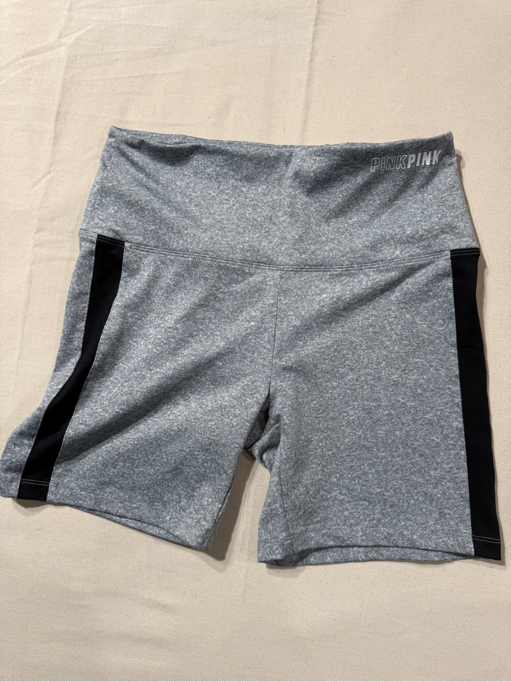 PINK Victoria's Secret Gray and Black Bike Shorts